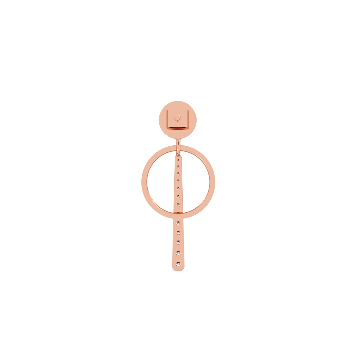 Fancy Open Circle Drop Earrings For Women